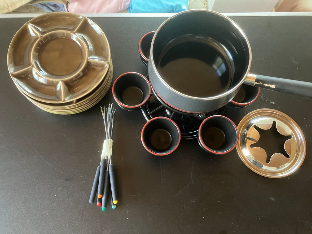 Fleisch Fondue Set mit Drehteller | Kaufen auf Ricardo