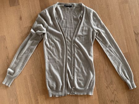 Gucci 100%Cashmere Strickjacke, Cardigan, Grau, Gr. S