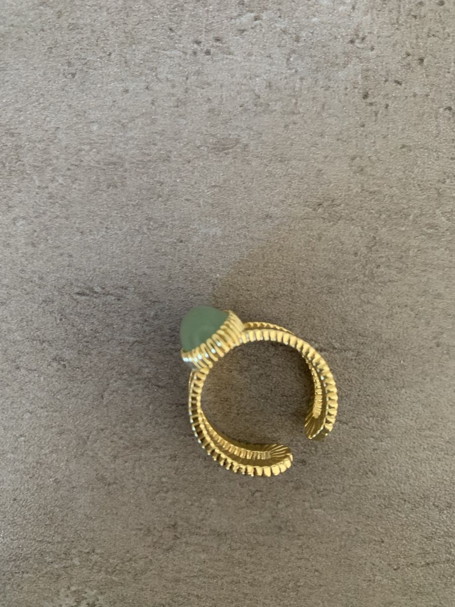 Anelli: Bague dorée et pierre verte come – Nuovo (secondo la descrizione) da Genève venduto da rez_c6c6 7