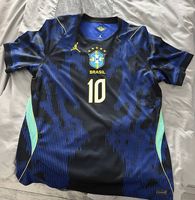 Original Brasilien Auswärtstrikot Neymar Jr. #10 Gr. L