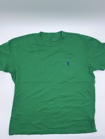 Grünes Ralph Lauren T-Shirt mit Brusttasche, Grösse L