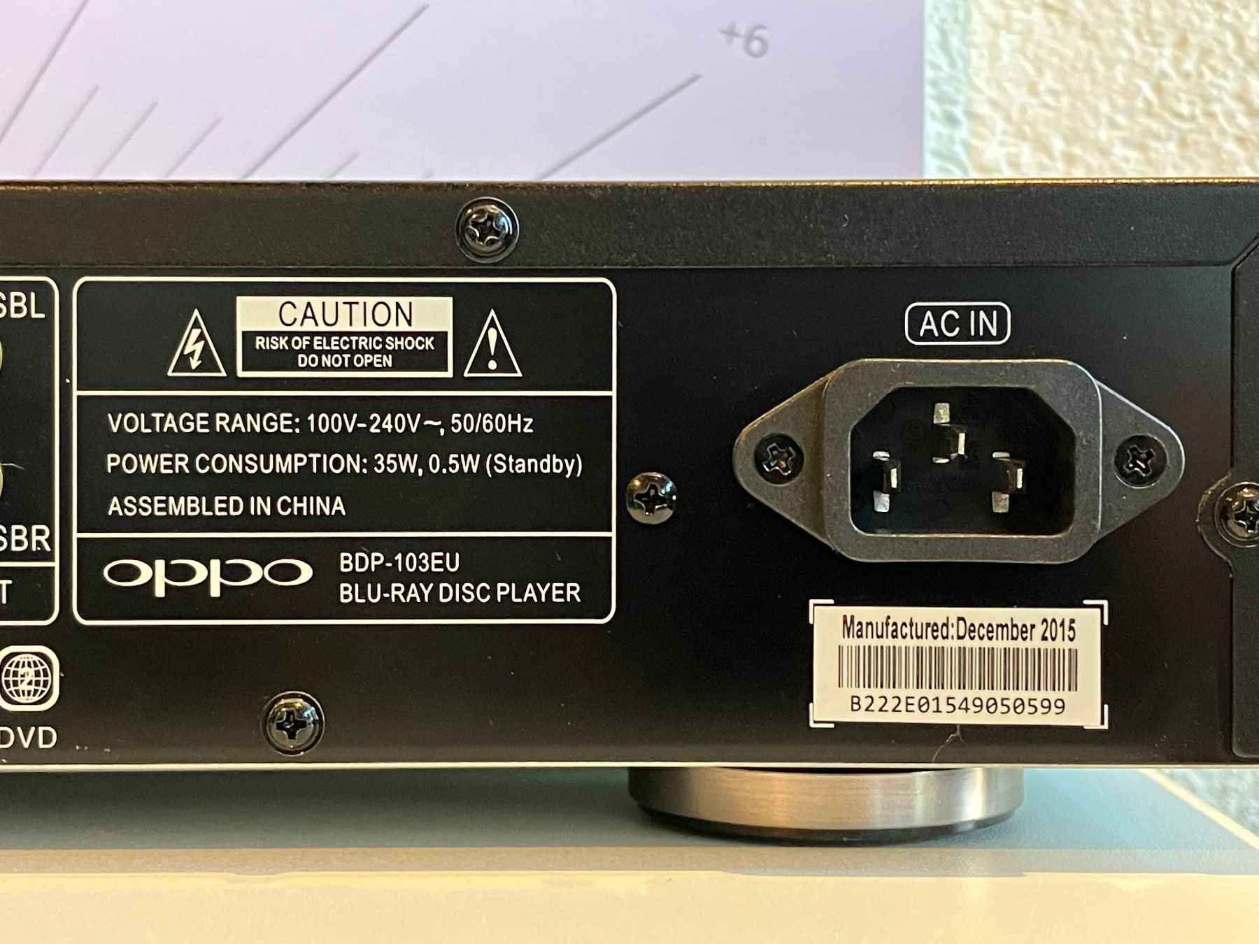 Oppo Lettore multimediale & Streamer: OPPO BDP-103EU DVD/BD player code free – Usato da Delley venduto da ogringo77 2