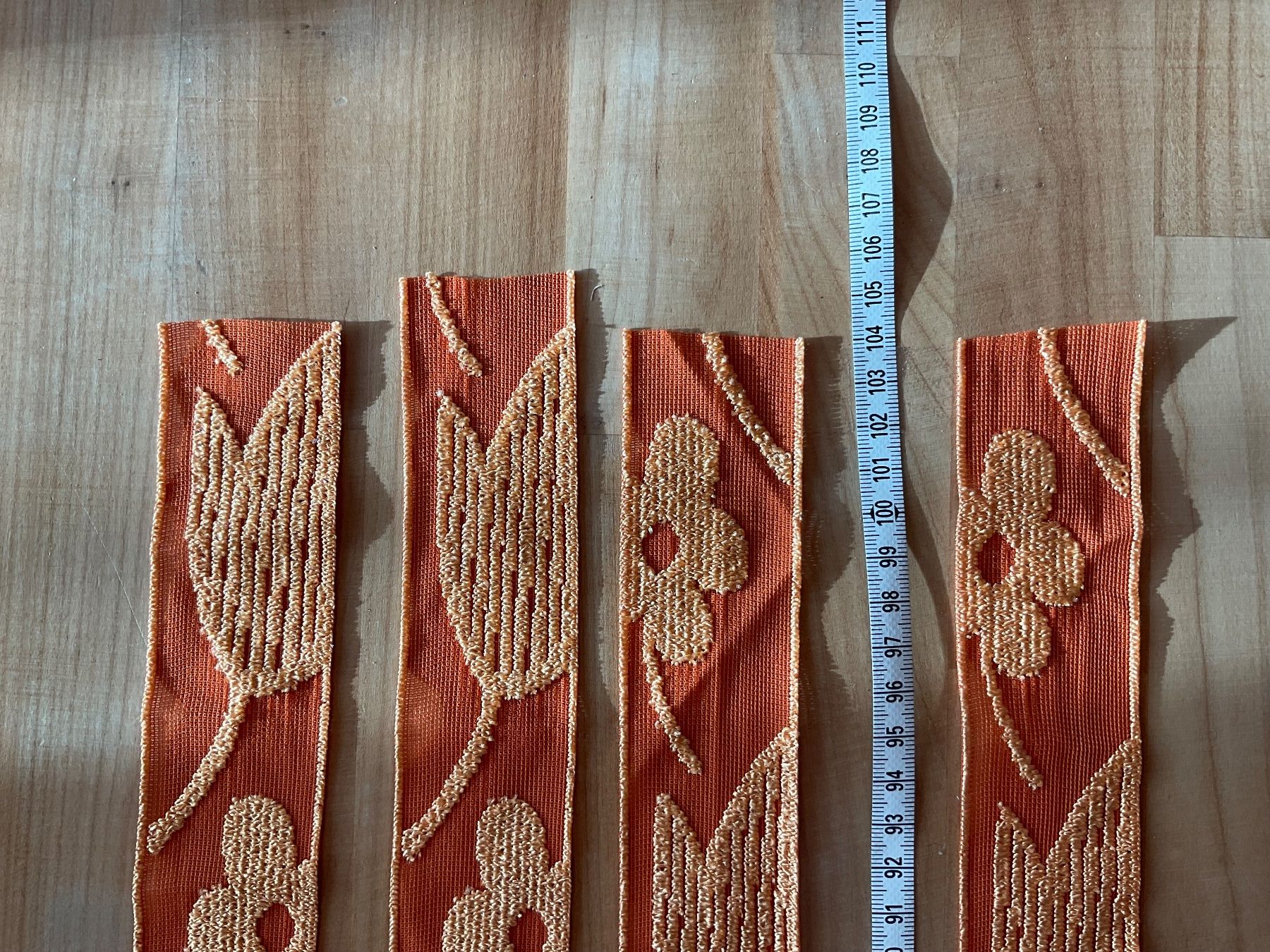 Tessuti: Textil Band 4 er Set / Orange – Usato da Rümlang venduto da euqinom16 3