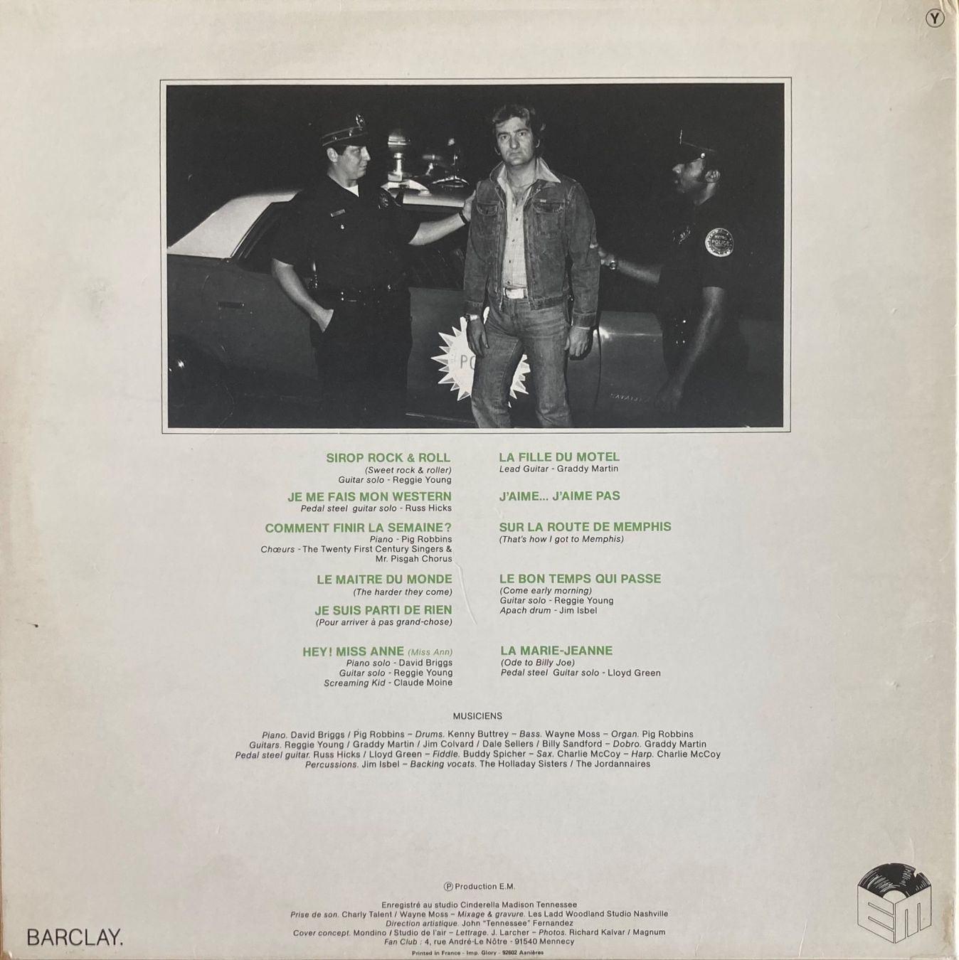 Dischi in vinile: EDDY MITCHELL - SUR LA ROUTE DE MEMPHIS – Usato da Poliez-Pittet venduto da Newtown-Records 1