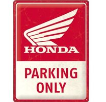 Honda Parking Only Hängeschild Blechschild 30x40cm Original