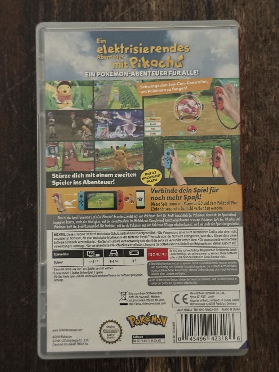 Pokémon Spiele: Pokémon Let's Go Pikachu - Nintendo Switch – Gebraucht aus basel von NaLuBa1 1