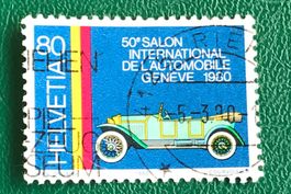 Nr.639  mit Stempel  50 Automobilsalon,Genf 1980  