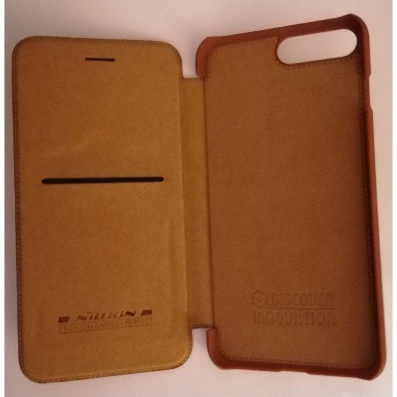 Cover & Protezioni schermo: IPhone 7 / 8 Plus Ledertasche Flipcase QIN Case - Braun – Nuovo (secondo la descrizione) da Bassersdorf venduto da maga1g 3