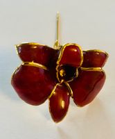 Echte Orchideen Brosche 24k vergoldet und ein Unikat