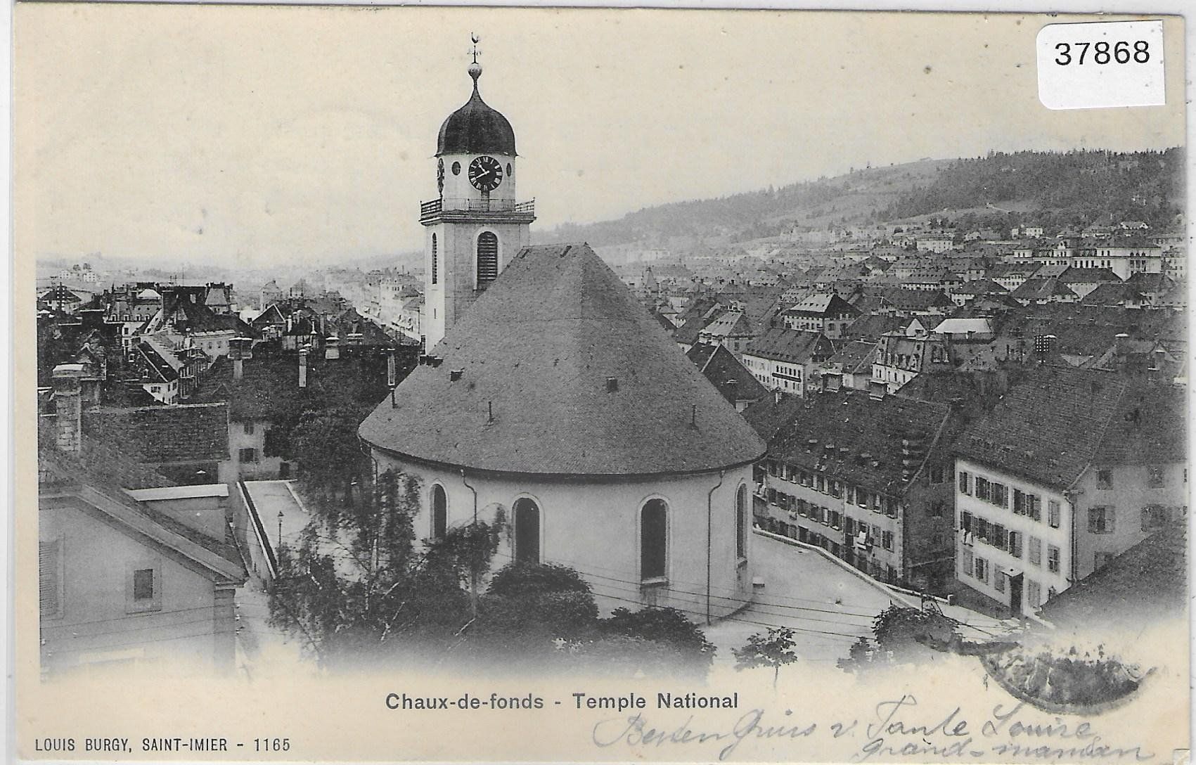 Cartoline postali: Chaux-de-fonds - Temple National – Usato da Ettingen venduto da Kartenplanet