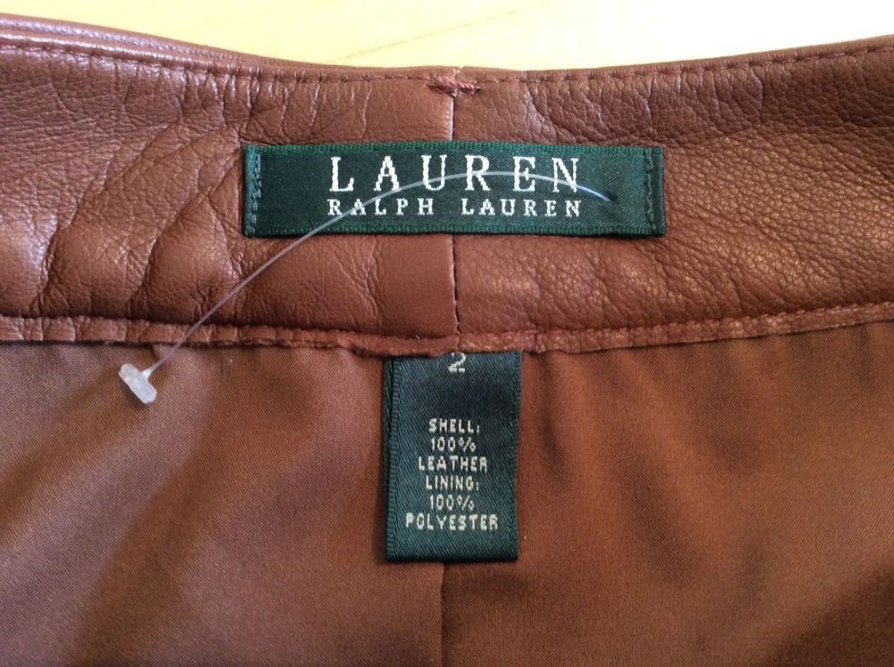 Ralph Lauren Röcke: Lederrock Ralph Lauren Gr. 2 – Neu (gemäss Beschreibung) aus Erschmatt von Gragetsch 4