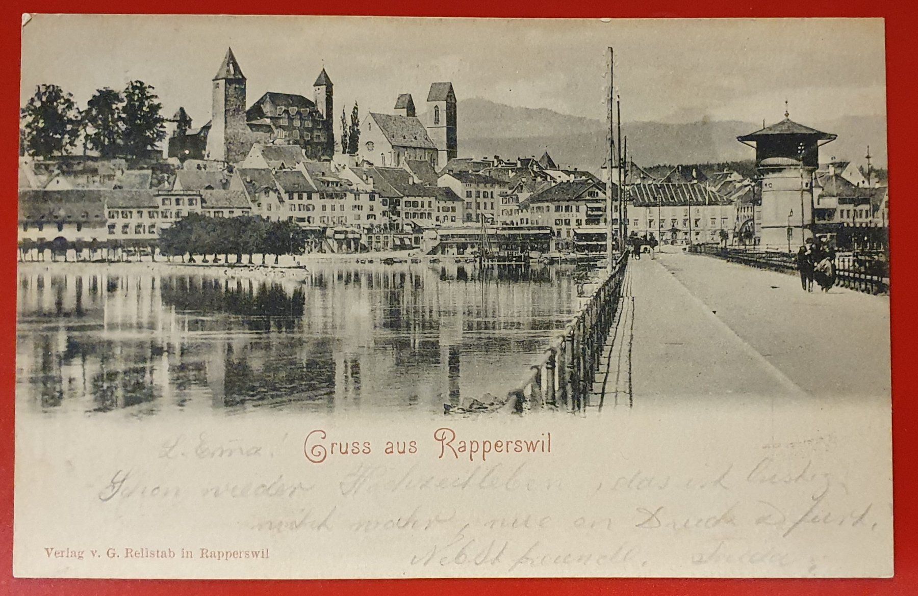 Cartoline postali: Gruss aus Rapperswil 1900 – Usato da Kreuzlingen venduto da Rschweiz1