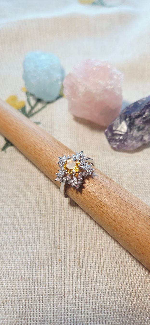 Anelli: NEW - S925 Citrine Ring (Adjustable) – Nuovo (secondo la descrizione) da Zürich venduto da cin_wcf6 2