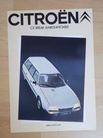 Citroen CX Break Ambulanciable - Prospekt FR 10.80 - O029