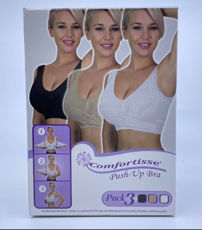 Comfortisse Pushup bra set of 3