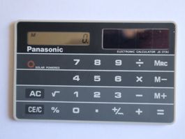 Taschenrechner Panasonic JE-373U SOLAR Kreditkartengrösse