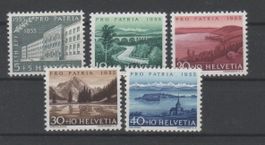 Pro Patria Satz 1955 ** Kat: 15.00 CHF