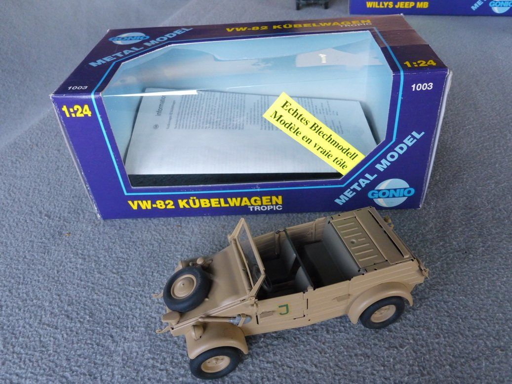 Modellbausätze & Standmodelle: VW-82 Kubelwagen 1/24 Gonio – Defekt aus Les Genevez JU von cnegri 2