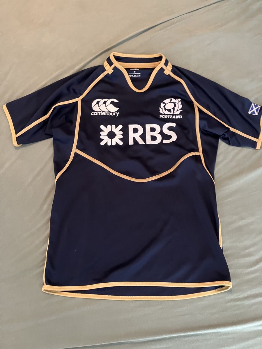 Canottiere & Pantaloni: Maillot rugby Ecosse – Usato da Lully VD venduto da tim1990