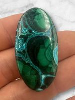 Malachit und Chrysokoll Cabochon, 60ct
