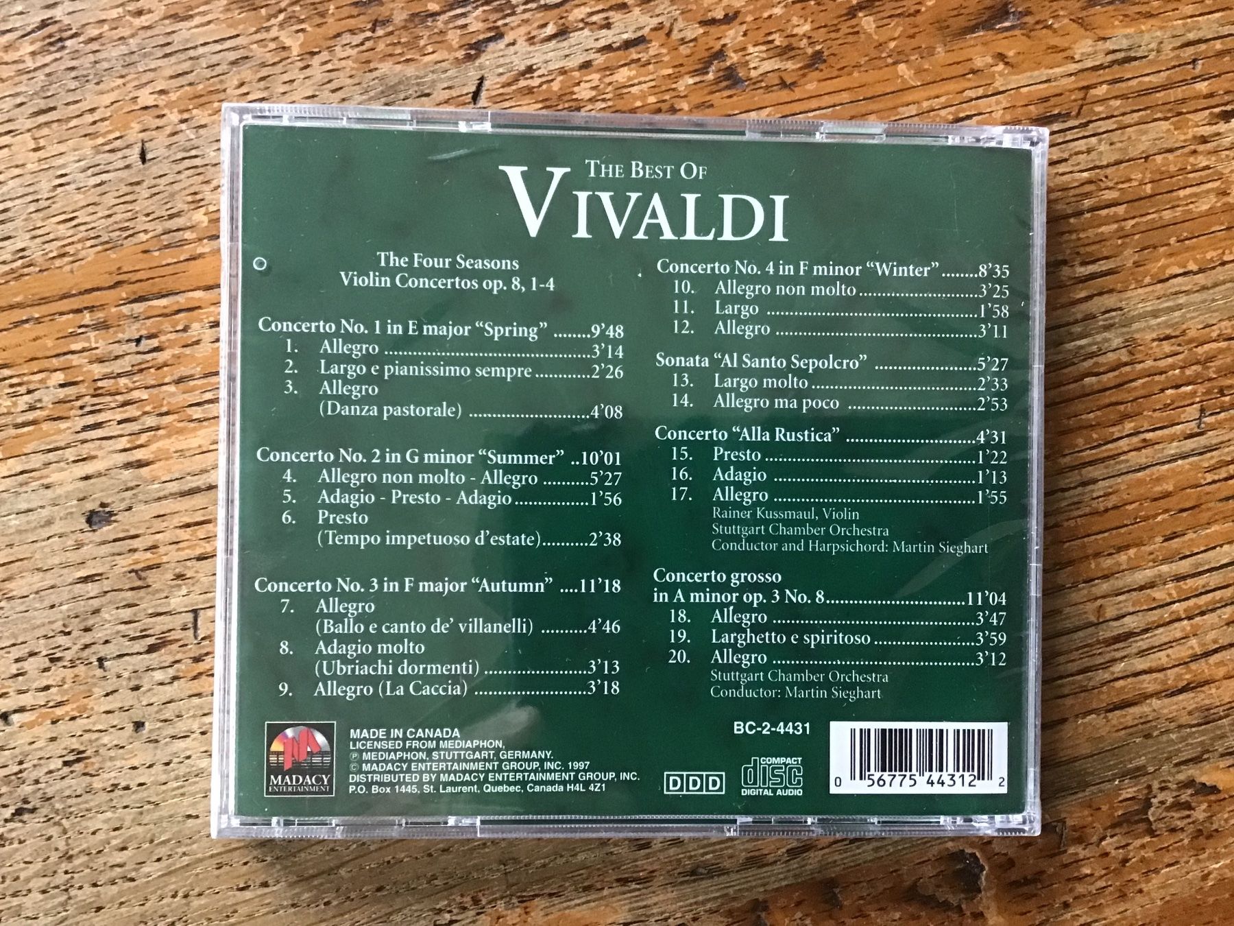 CD: CD Vivaldi The Four Seasons neuf scellé – Nuovo e nell'imballaggio originale da Fully venduto da Ruby97 1