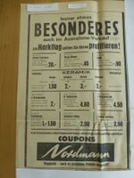 Nordmann Solothurn. Werbung Zeitungsinserat 1955