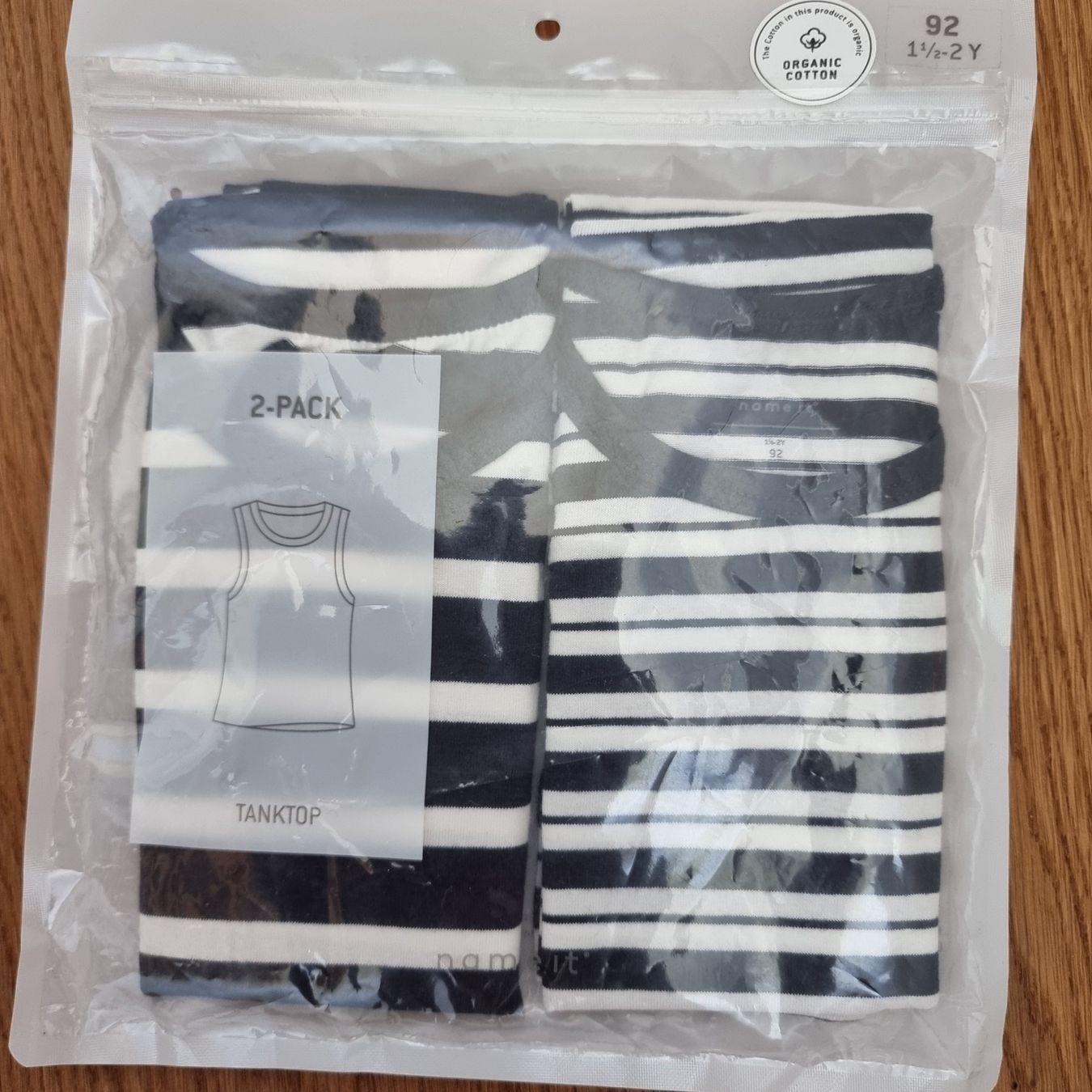 Name It Hemden, T-Shirts & Polos: 2er-Pack Nameit Tanktops Gr. 92 gestreift Bio-Baumwolle – Neu und originalverpackt aus Gammen von home_brocki