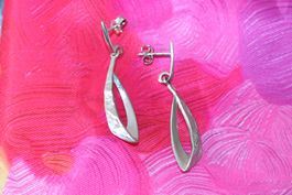 Boucles d'oreilles argent 925 design moderne