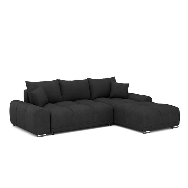 Ecksofa Mit Schlaffunktion Schwarz