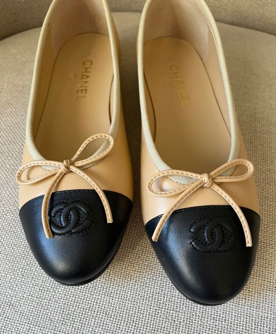 Chanel Scarpe da donna: Chanel Ballerinas Gr. 40C, beige – Nuovo (secondo la descrizione) da Triesen venduto da atos87 6