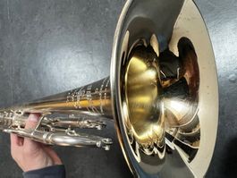 alte Jazz Besson Trompete, revidiert, Koffer, Trumpet, old
