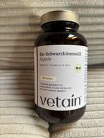 Bio-Schwarzkümmelöl Kapseln Vetain, MHD: 30.1.28