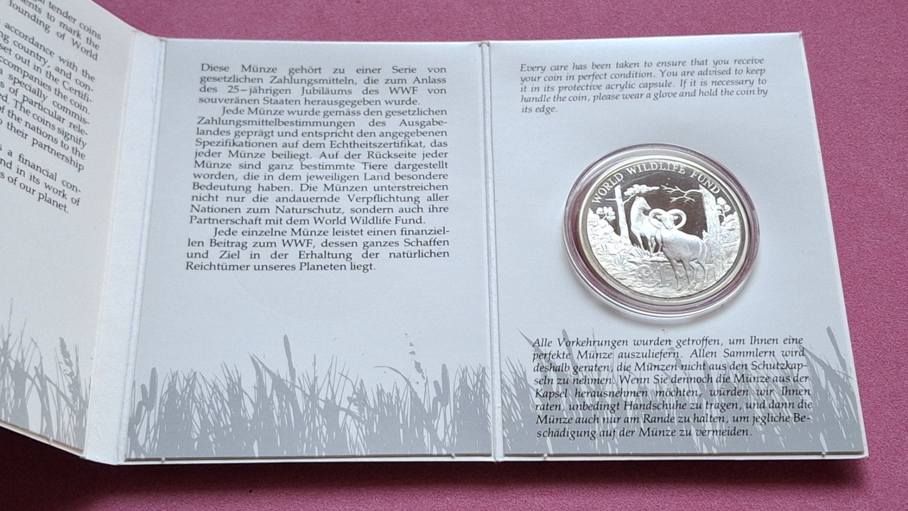 Tutti le monete: ZYPERN - 1 POUND 1986 - MUFFLON – Nuovo e nell'imballaggio originale da Boniswil venduto da dpd4coins