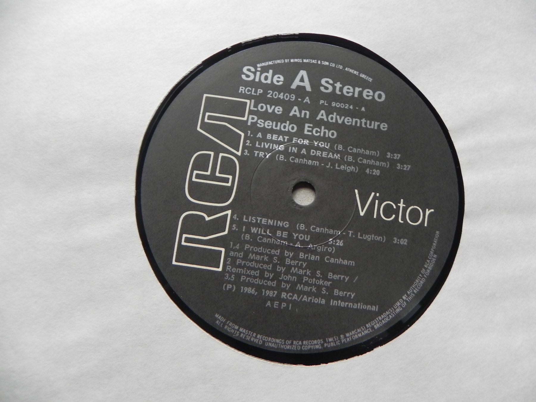 Schallplatten: LP Australien Synth. Pop Band Pseudo Echo 1987 Love an .... – Gebraucht aus Siebnen von krimsie 5