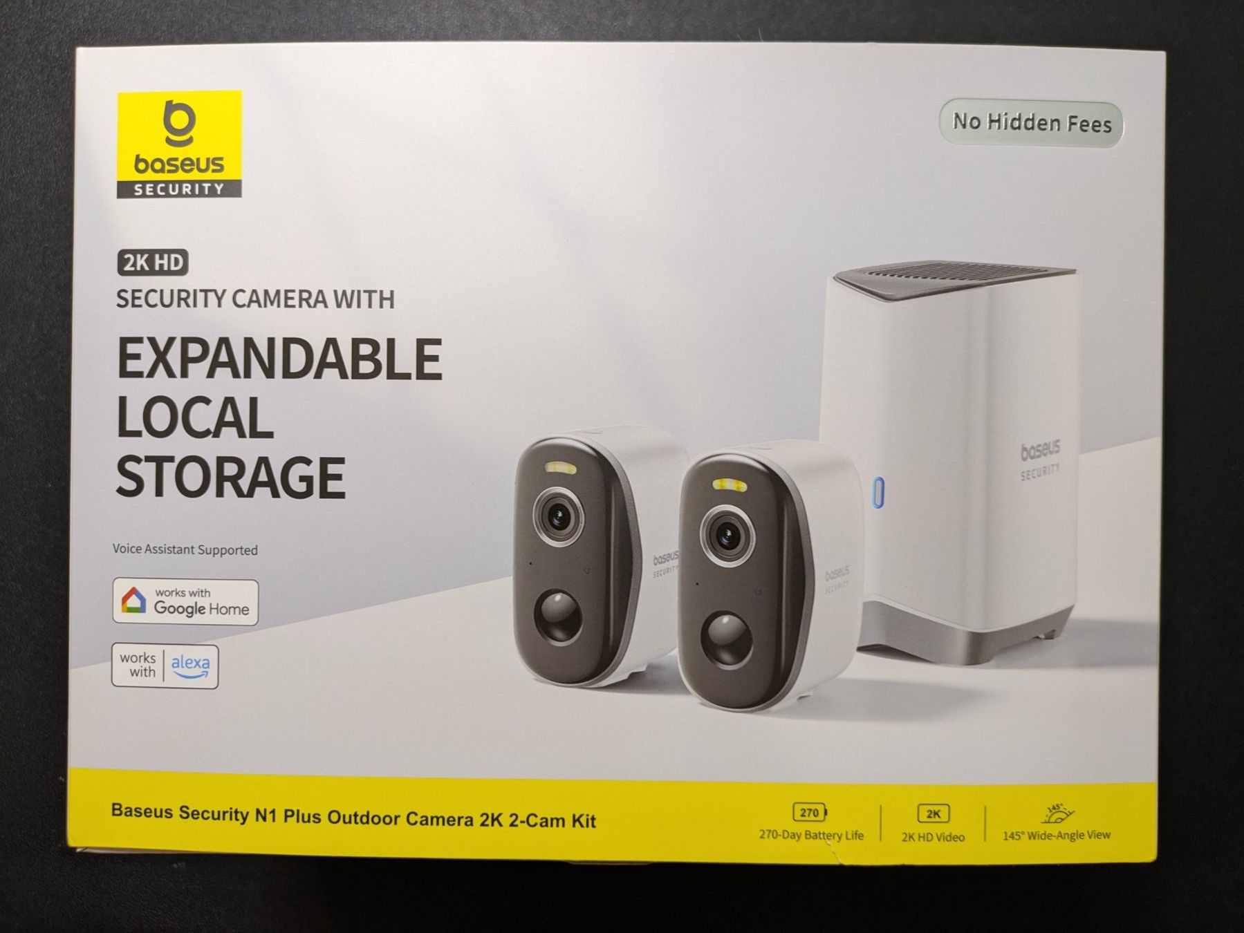 Sistemi d'allarme: Baseus Security N1 Plus Outdoor Camera 2K 2-Cam Kit – Nuovo e nell'imballaggio originale da Tannay venduto da v1n1p00h 1