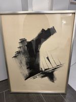 Original Litographie Hans Jaenisch 1964, handsigniert, Erker
