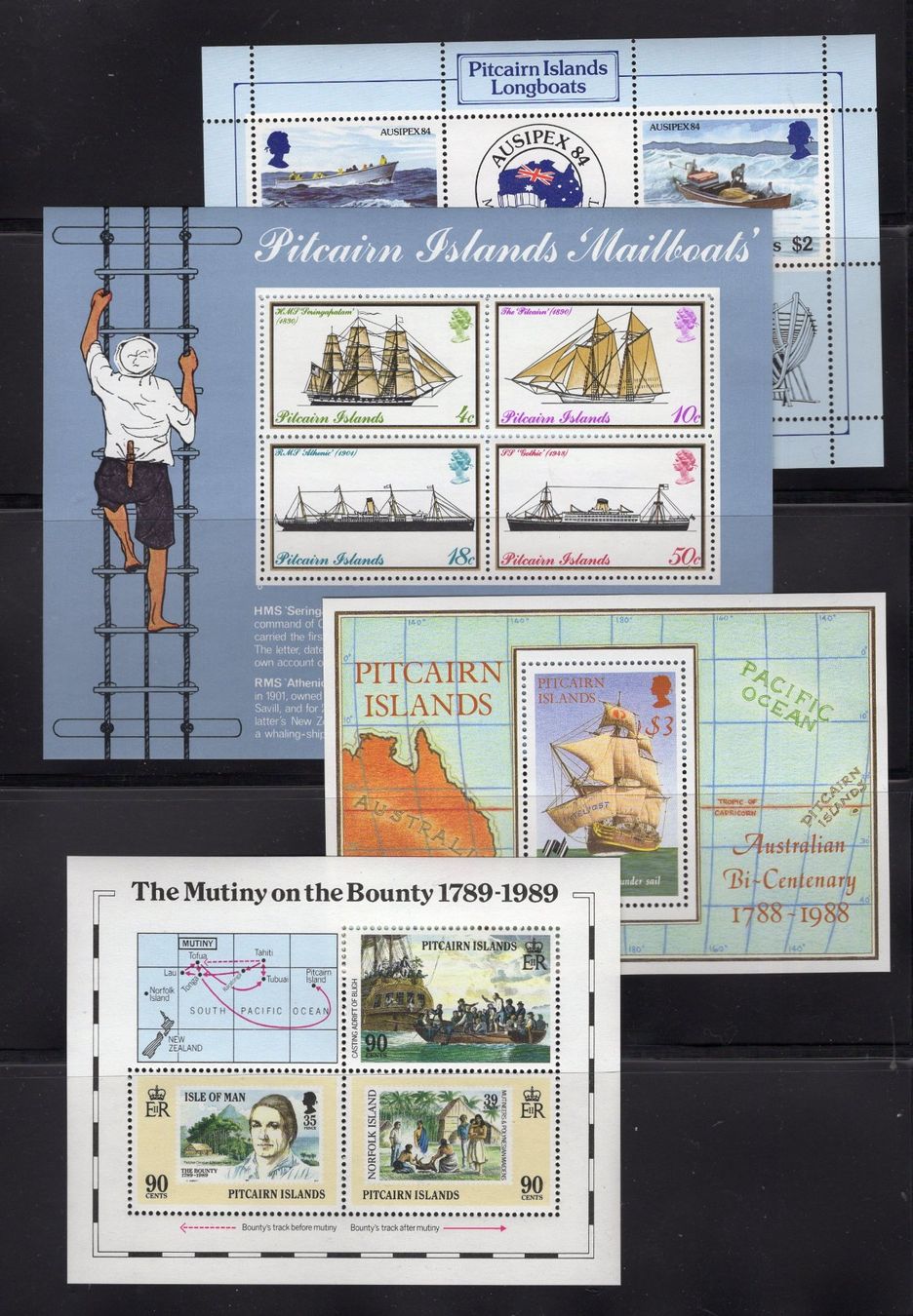 Tutti i francobolli: R5881  /  PITCAIRN 9 blocs neufs XX – Nuovo (secondo la descrizione) da Ste-Croix venduto da MONT-TAGNAC