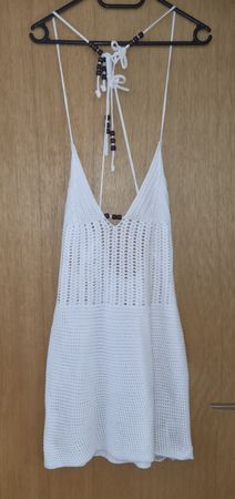Häkelkleid Damen Weiss Grösse L Zustand/ neu