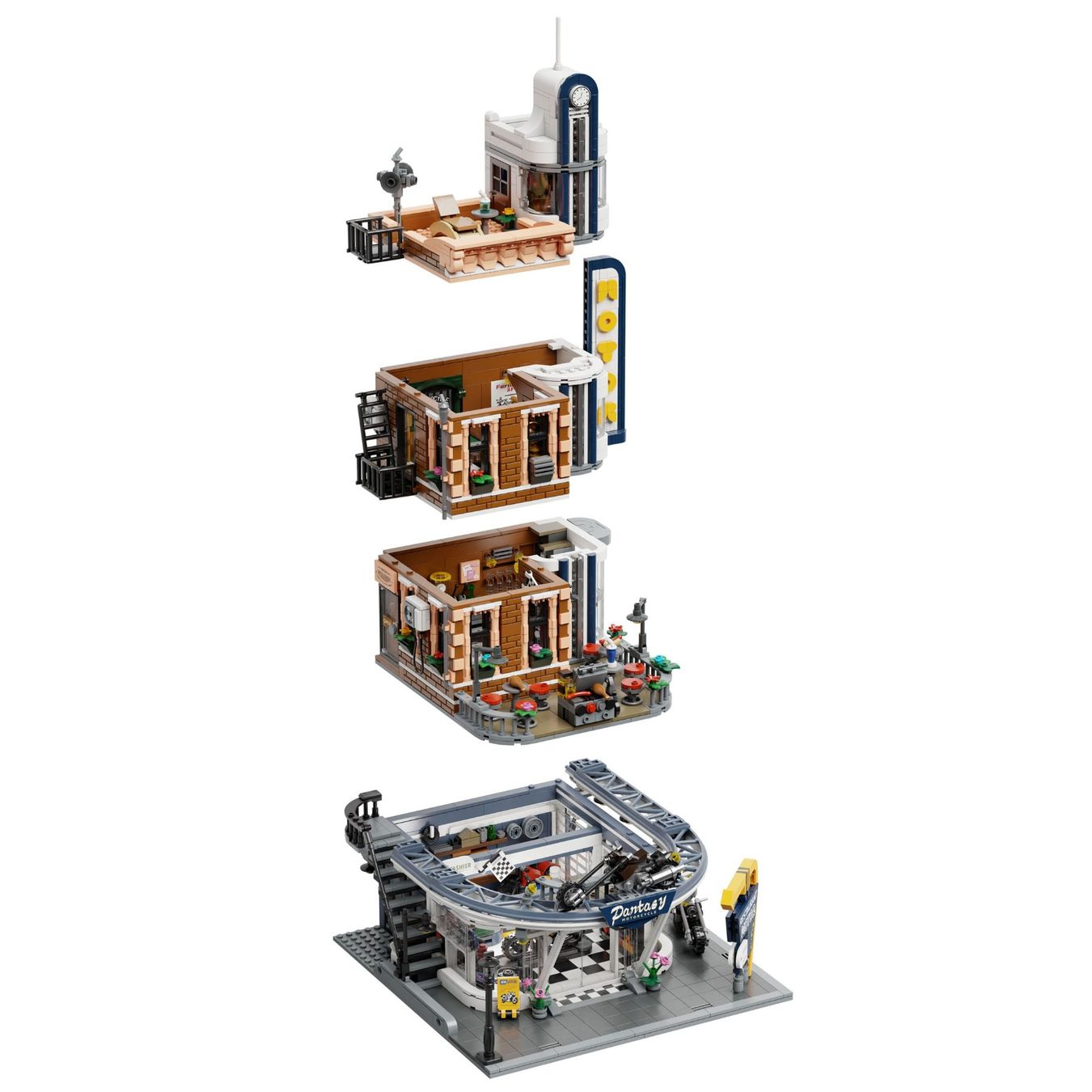 Lego Kit di costruzioni: Pantasy Original Jeu de construction Motorcycle Restaurant – Nuovo e nell'imballaggio originale da St-Imier venduto da ATTAKSHOP 2