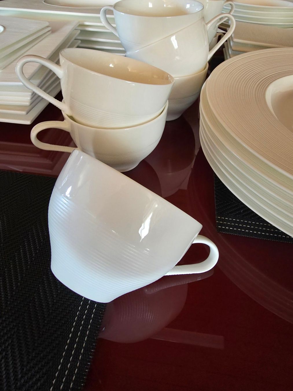 Services de table: Geschirr Migros Sèlection Bone China – Neuf (Voir description) à Deitingen par Floeru1 4