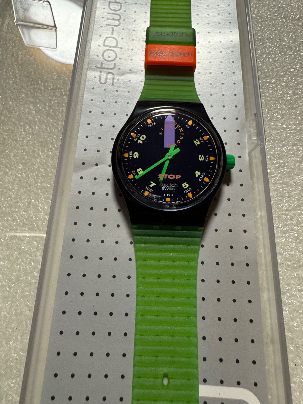 Swatch Orologi: SWATCH STOP WATCH JESSE RUSH SSB100 NEU – Nuovo e nell'imballaggio originale da Schaffhausen venduto da vasco016 1