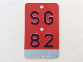 Velonummer SG 82