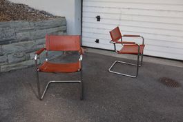 2 Matteo Grassi Freischwinger braun gebraucht