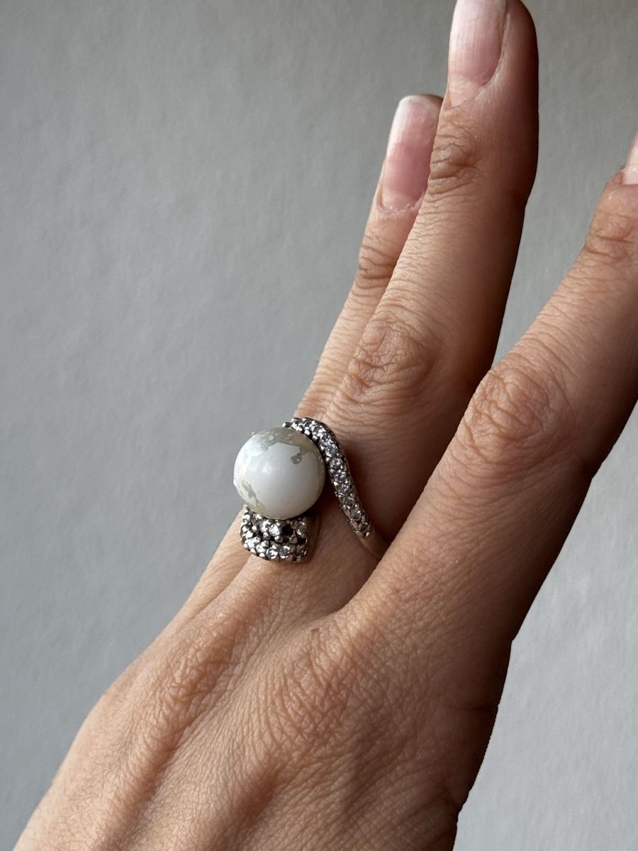 Ringe: Vintage Pearl & Rhinestone Ring  – Gebraucht aus Zürich von forestF4iry 1