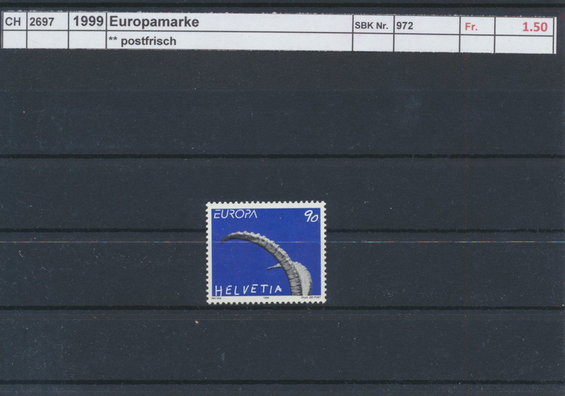 Tous les timbres: 1999 "Europamarke", ** postfrisch – Neuf (Voir description) à Winterthur par Zupogeru