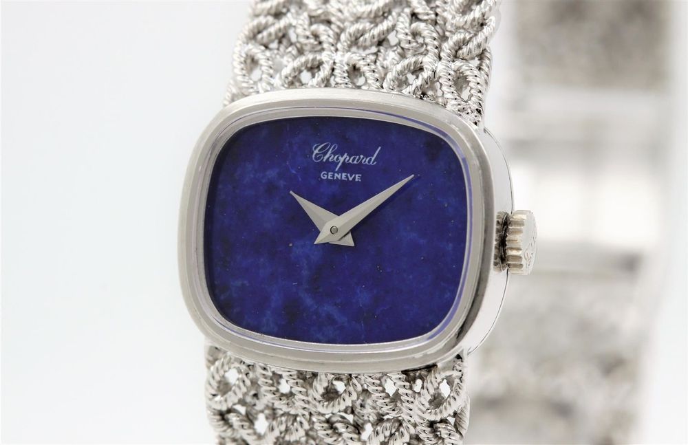 CHOPARD Vintage Damenuhr 18K Weissgold Lapislazuli 5031 Kaufen