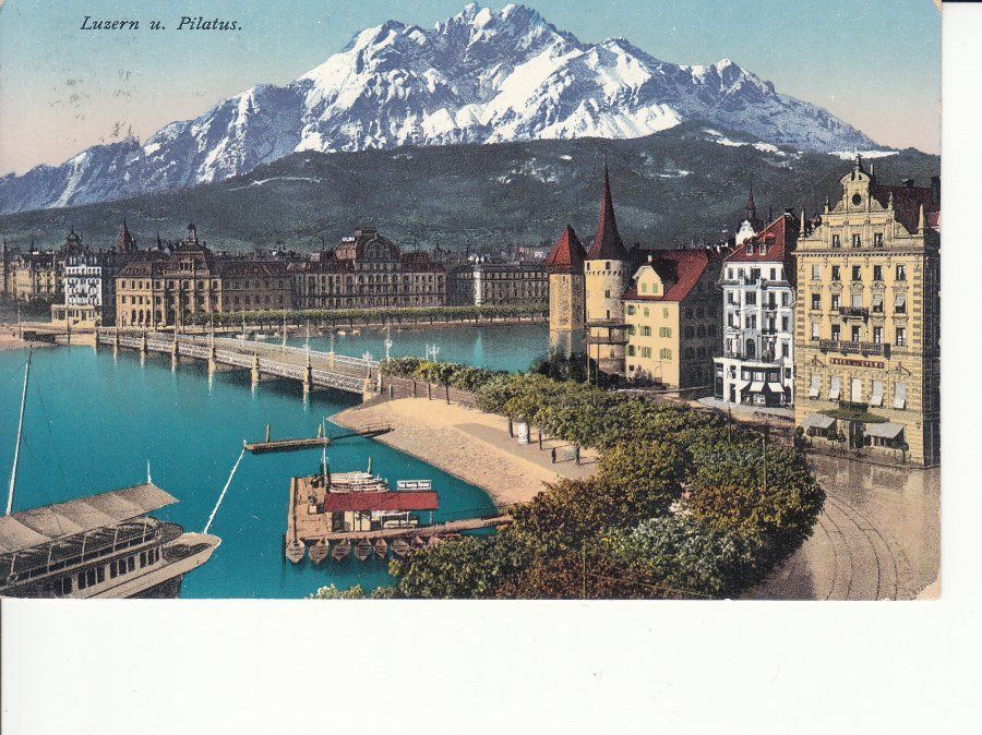 Cartoline postali: Luzern 1915 – Usato da Bürglen TG venduto da StampGraf