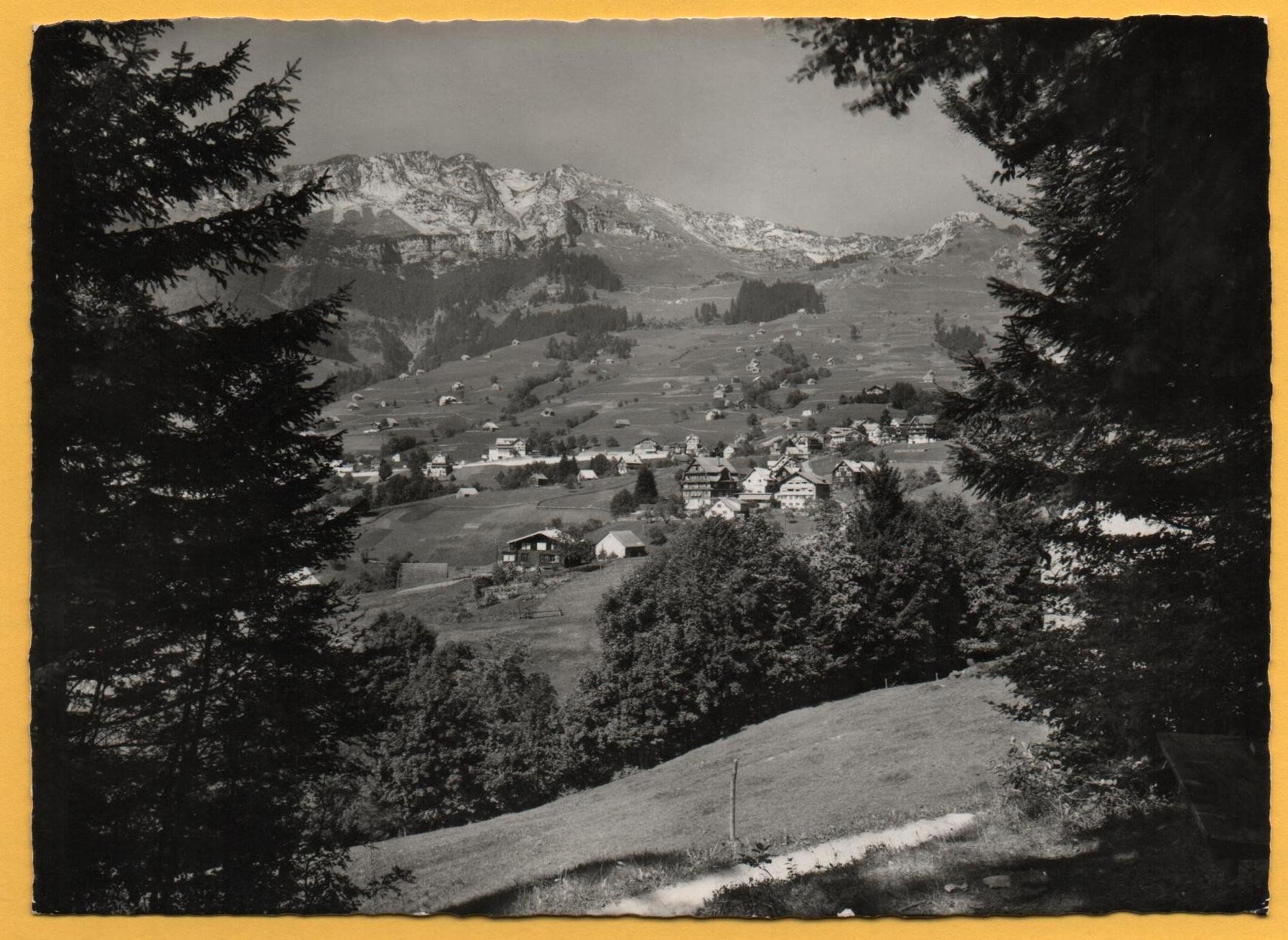 Cartoline postali: AMDEN Blick zum Mattstock – Usato da Jona venduto da philajona