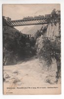 GÖSCHENEN Reussbrücke Gotthardbahn - Dampflokomotiven