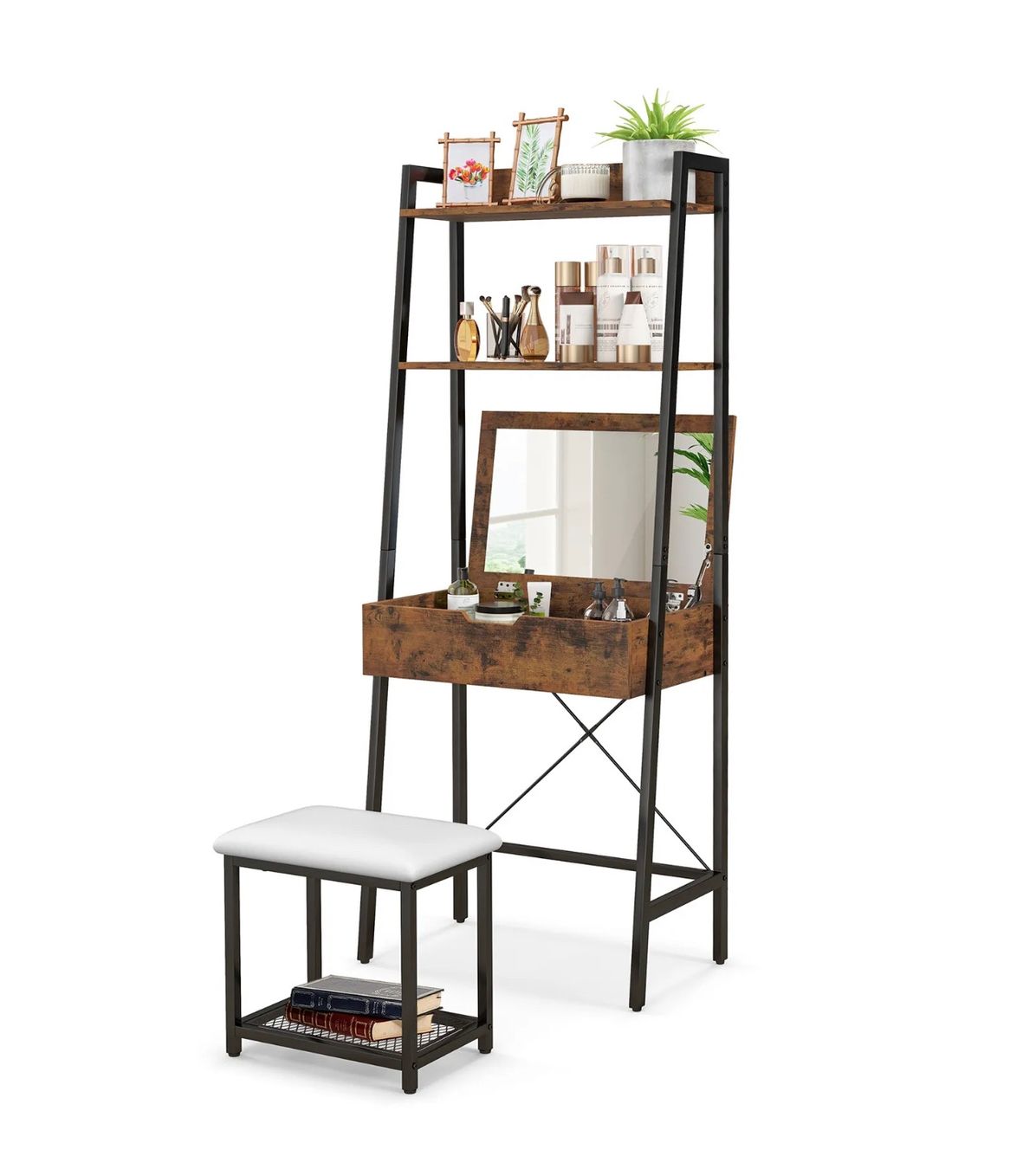 Tavoli da trucco: + 2 in 1 Schminktisch  Hocker Frisiertisch Kosmetiktisch m – Nuovo e nell'imballaggio originale da Amriswil venduto da JaJa-Express
